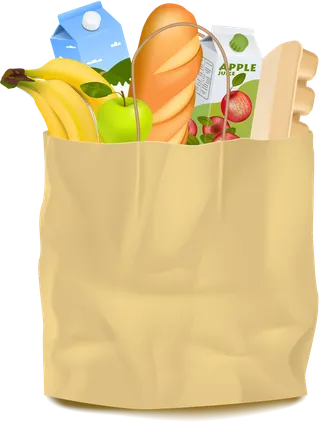 A bag of groceries